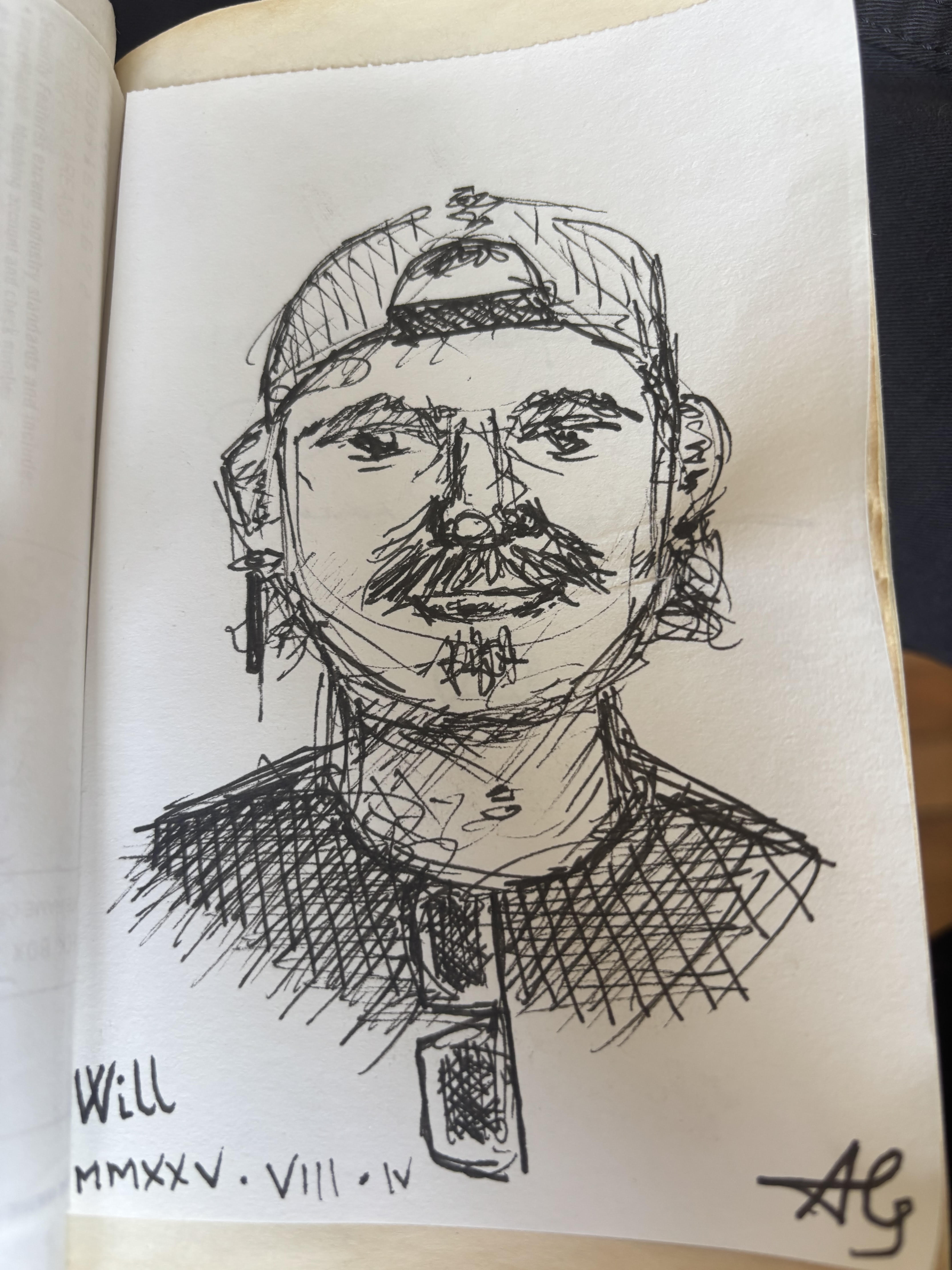 Drawing of Will Soprano