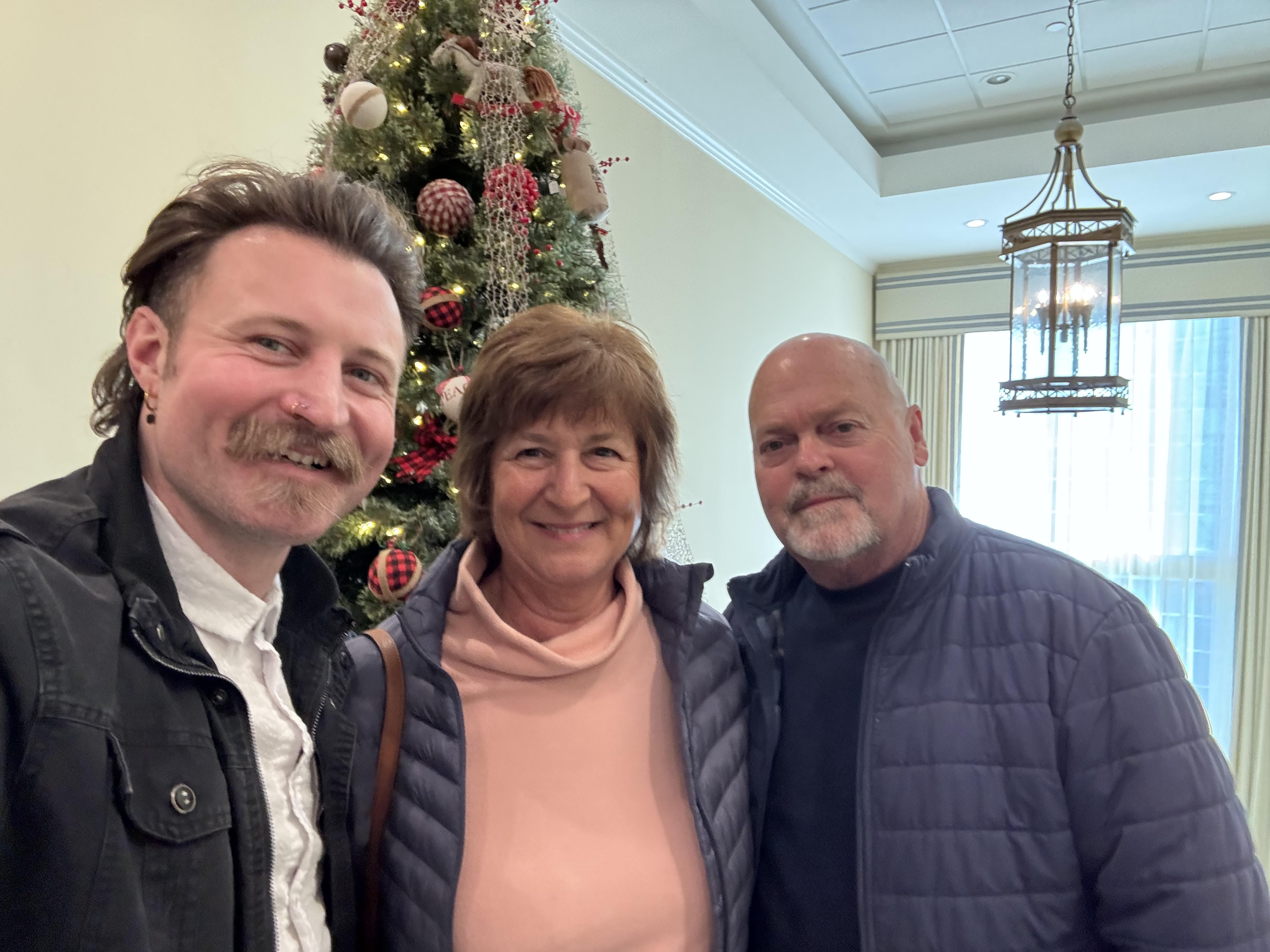 William A Soprano with parents at Pinehurst Resort North Carolina