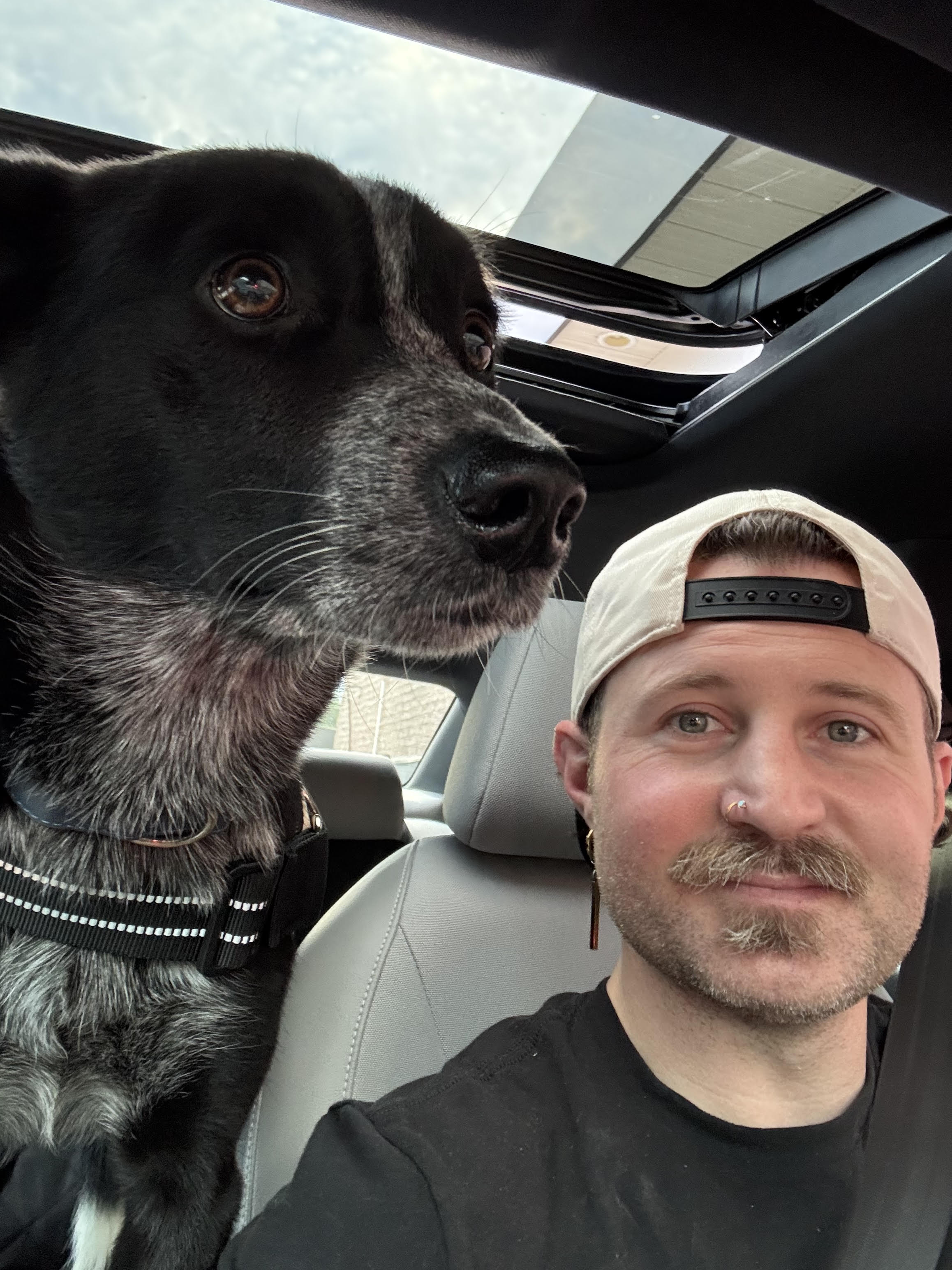 William Soprano with Olimar dog in North Carolina