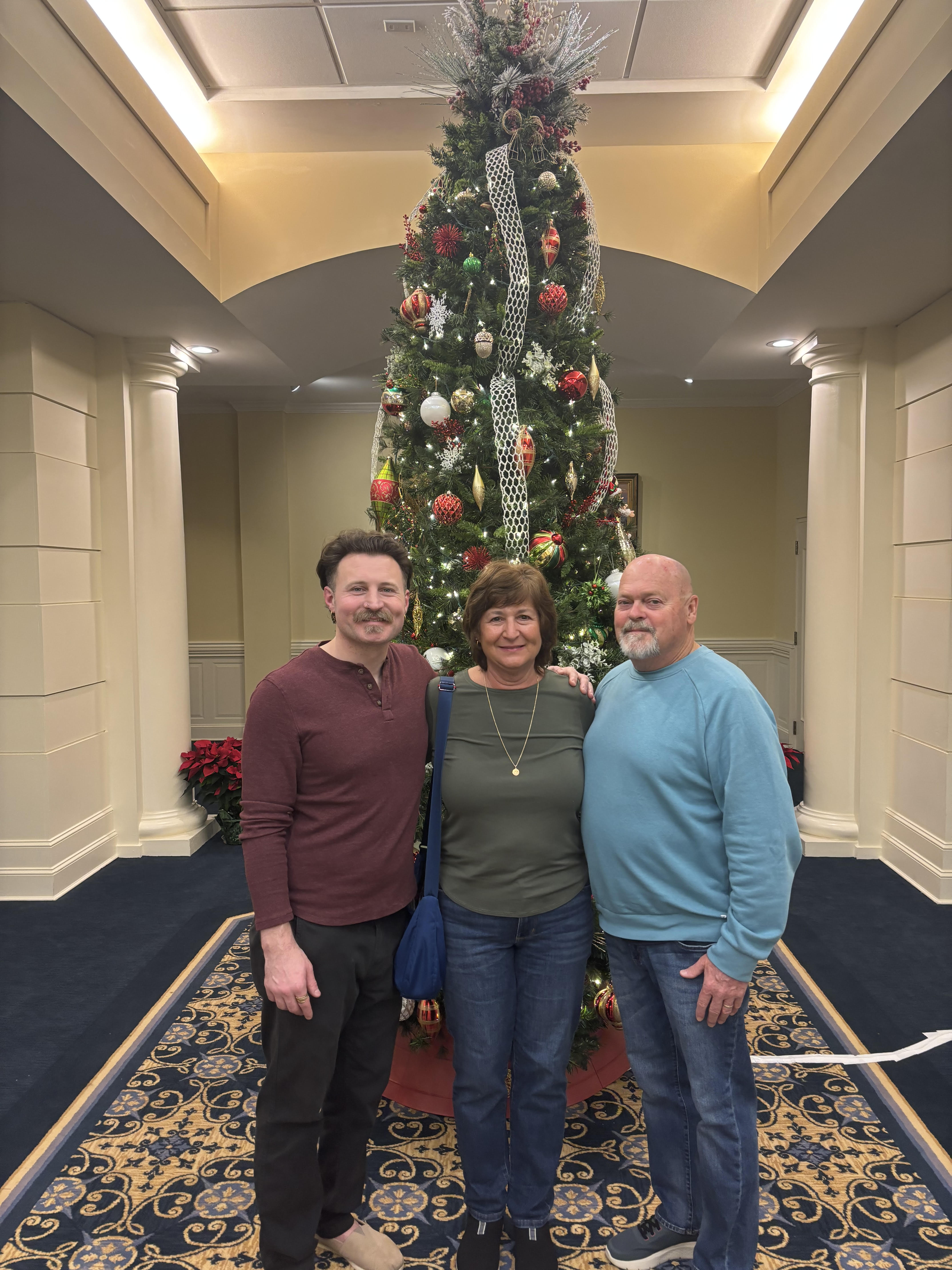 William Soprano with parents in Pinehurst North Carolina